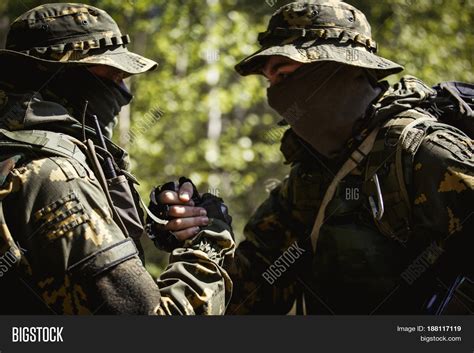Two Military Men Image And Photo Free Trial Bigstock