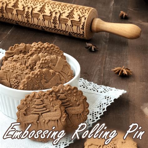 Christmas cookie christmas cookie dessert. Embossing Rolling Pin in 2019 | Kitchenware | Cookies, No ...