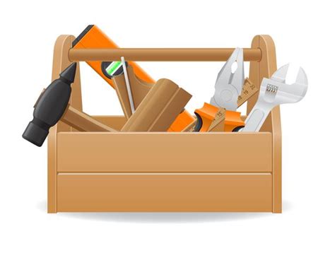 Wooden Tool Box Vector Illustration Vector Art At Vecteezy Hot Sex Picture