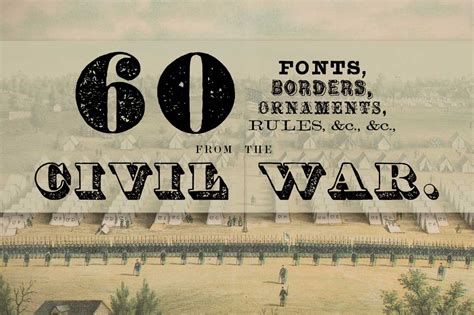 60 Fonts From The Civil War Era Display Fonts On Creative Market