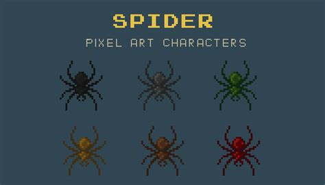 Spider Sprite Sheet Pixel