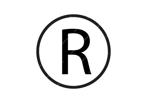 Premium Vector Registered Trademark Logo Icon Copyright Mark Symbol Icon