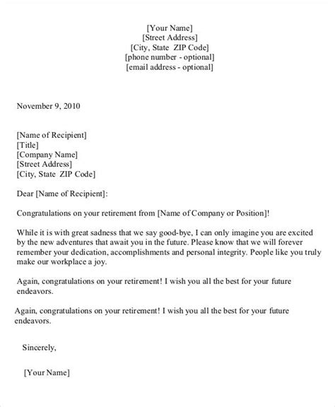 letter of intent to retire template ~ resume letter