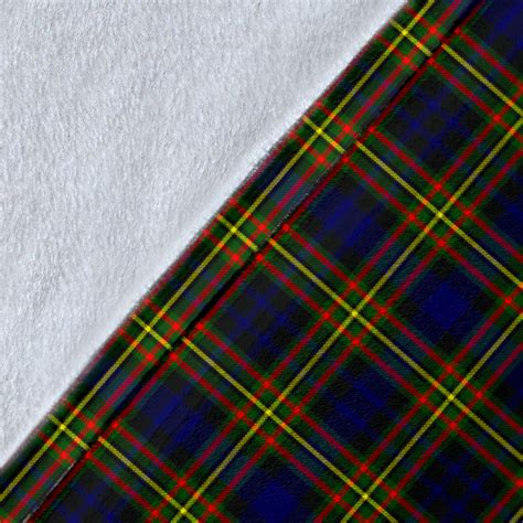Maclellan Crest Tartan Blanket Tartan Home Decor Scottish Clan