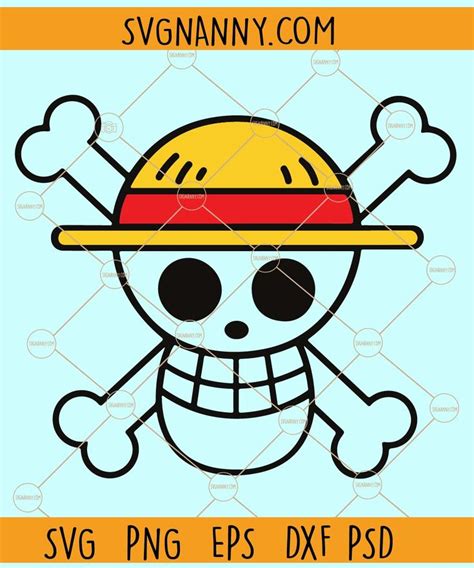 One Piece Logo Svg One Piece Svg Skull With Crossed Bones Svg Luffy