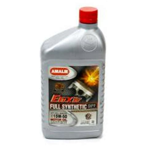 Amalie 75736 56 Elixir 15w 50 Full Synthetic Motor Oil 1 Quart Bottle