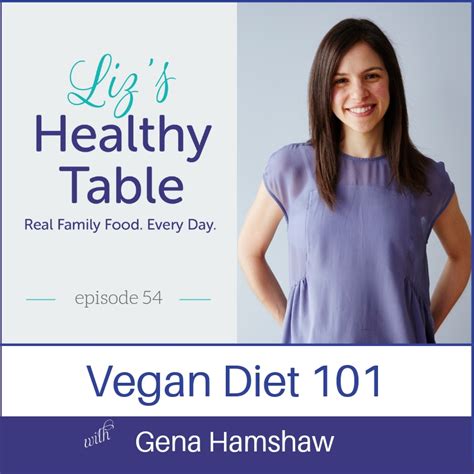 Lizs Healthy Table Podcast Episode 54 Vegan Diet 101 With Gena