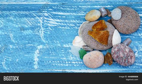 Sea Pebbles Seashells Image And Photo Free Trial Bigstock