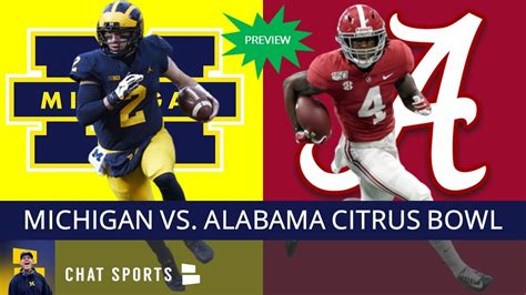 Michigan Vs Alabama Citrus Bowl Match Up Point Spread And Rumors
