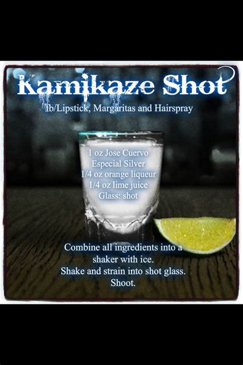 kamikaze shot alcohol drink recipes shot recipes drinks alcohol recipes