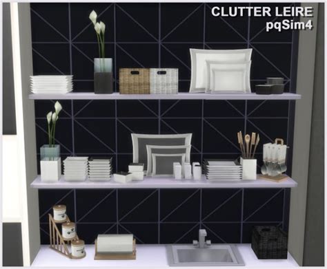 Pqsims4 Clutter Kitchen Leire • Sims 4 Downloads