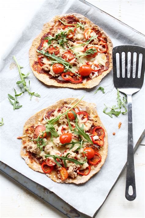 Written by tara goodrum and adam this recipe is a lazy chef's dream. Easy sweet potato flatbread tuna pizza - The Tortilla Channel