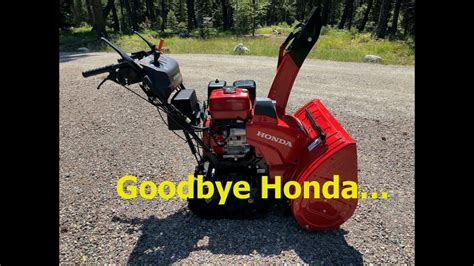 Saying Goodbye To Our Honda Hss1332atd Snowblower Youtube