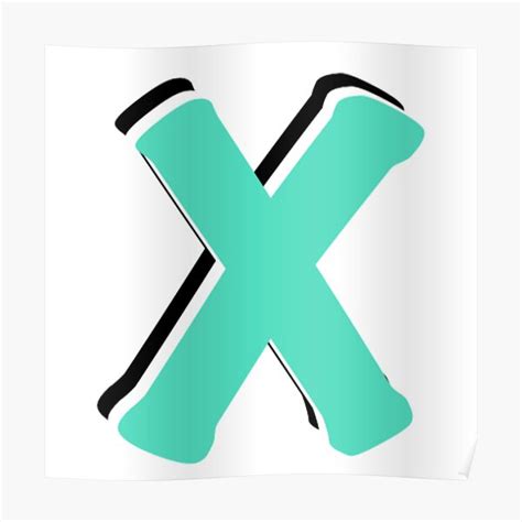 Letter X Poster For Sale By Unseenghost Redbubble