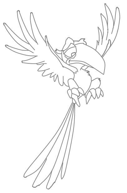 Get crafts, coloring pages, lessons, and more! Zazu - Lion King Character Coloring Page