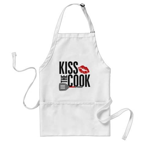 Kiss The Cook Adult Apron Zazzle