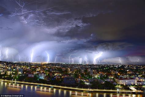 Brisbane Is Struck By Thunderstorms As Photographer Captures Scenes