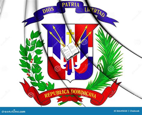 Dominican Republic Coat Of Arms Stock Illustration Illustration Of