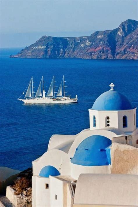 Greece Santorini Classically Thera And Officially Thira Is An