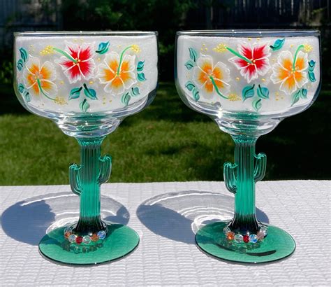 Margarita Glasses Glass Jars With Lids Bestie Ts Green Cactus Ts For An Artist Wine