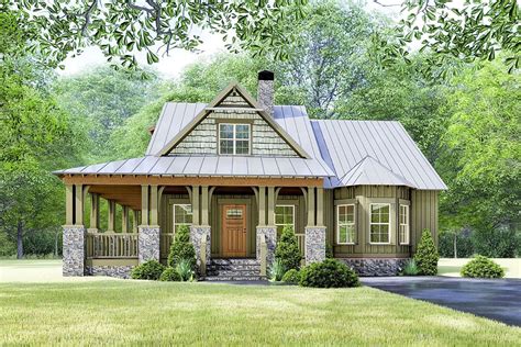 Plan Mk Rustic Cottage House Plan With Wraparound Porch Rustic