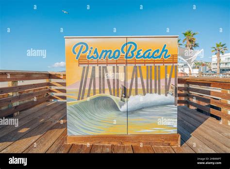 Pismo Beach California Usa December 15 2021 Pismo Beach Pier Plaza