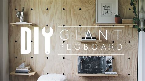 Diy Office Makeover Part 2 Pegboard Wall With Home Depot