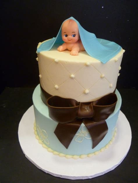 Baby Torte Braune Schleife Unique Baby Shower Cakes Baby Shower Cakes