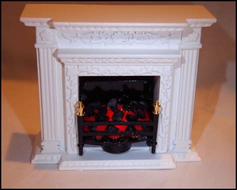 Working Dollhouse Fireplace With Glowing Lights T22 Mansion Dollhouse