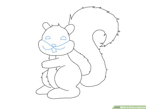 How To Draw A Squirrel Drawings Squirrel Cartoon Drawings