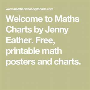 Welcome To Maths Charts By Eather Free Printable Math Posters