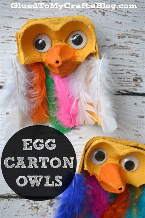 Egg Carton Owls Kid Craft Owl Kids Owl Crafts Crafts For Kids