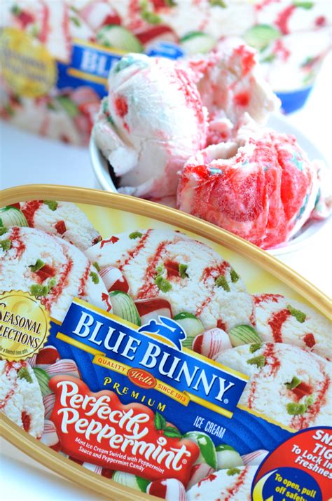Food And Ice Cream Recipes Review Blue Bunny Perfectly Peppermint