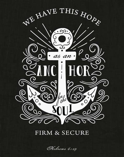 The anchor is lodged within the veil. We have this hope as an anchor - Hebrews 6:19 - Seeds of Faith