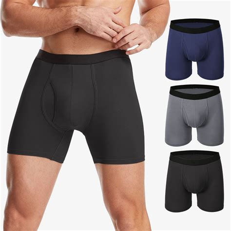 Mens Underwear Boxer Briefs 3 Pack Bamboo Cool Apparel