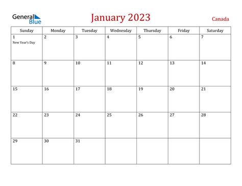 Free January 2023 Calendar Printable Printable Calendar 2023