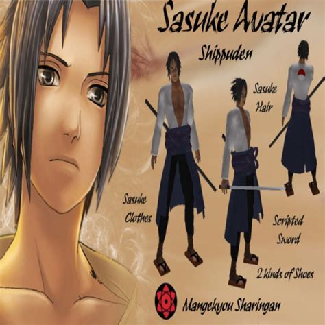Second Life Marketplace Full Sasuke Avatar Naruto Shippuden