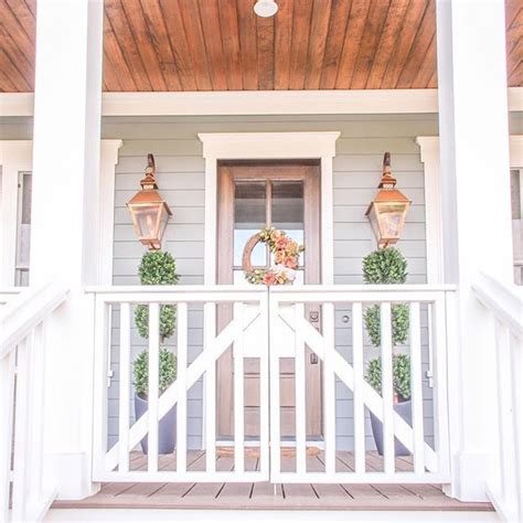 Porch ceilings painted blue is traditional in the south, not only for the keeping spirits away but also it keeps the bugs away. Tongue and Groove Front Porch Ceiling (With images ...