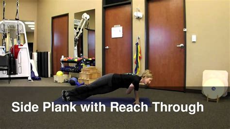 Side Plank With Reach Through Youtube