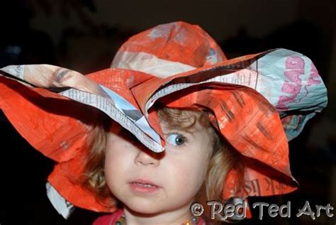Newspaper Hat Easy Crazy Hat Day Crazy Hats Easter Crafts For Kids