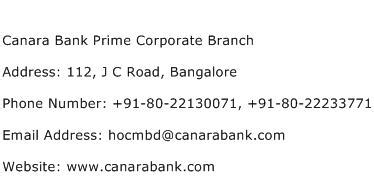 Affin bank offer you the abc of hire purchase: Canara Bank Prime Corporate Branch Address, Contact Number ...