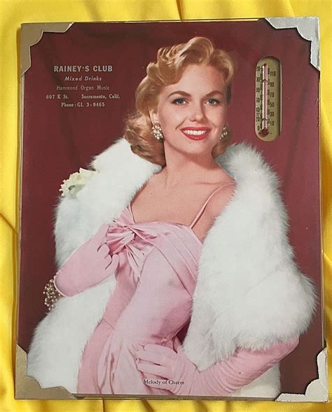 1960 Sacramento Ca Raineys Club Bar Advertising Thermometer Glamour