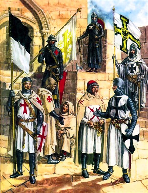 Crusader Knights In The Holy Land Crusaders War Art Pinterest