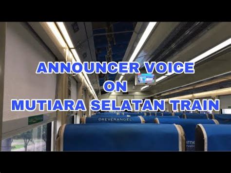 Announcer Voice - Kereta Api Mutiara Selatan - YouTube