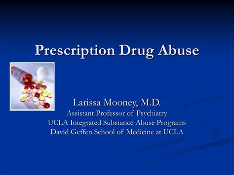 Ppt Prescription Drug Abuse Powerpoint Presentation