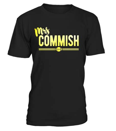 Mrs Commish Funny Female Fantasy Football Wife T Shirt Special