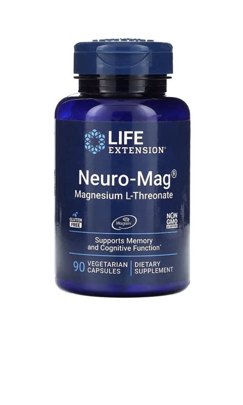 L Треонат Магния Life Extension Neuro Mag Magnesium L Threonate 90