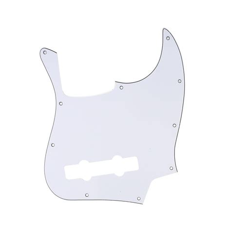 Musiclily Pro 5 String 10 Hole Contemporary J Bass Pickguard For Fender