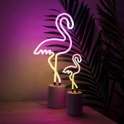 Sunnylife Flamingo Neon Light Retro Pink Yellow Octopus