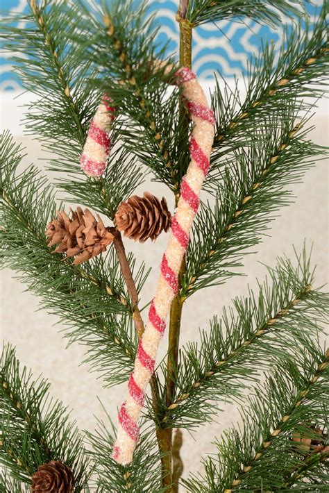 Candy Cane Candy Cane Ornament Primitive Candy Cane Etsy